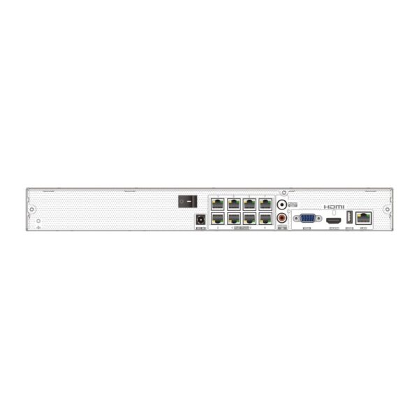 IP-відеореєстратор 8-канальний 8Mp TVT TD-3108H2-8P-B2-B з 8 портами PoE
