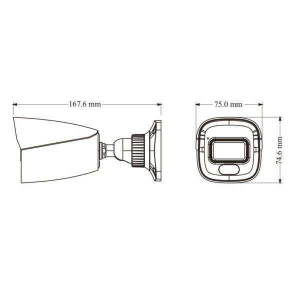 IP-відеокамера 4Mp TVT TD-9441S4-C(D/PE/AW2) f=2.8mm, ІЧ+LED-підсвічування, з мікрофоном