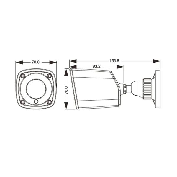 AHD-відеокамера 4Mp TVT TD-7441AE (D/IR1) f=3.6mm
