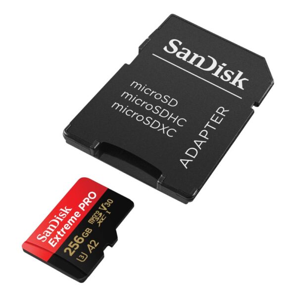 Miсro-SDXC 256GB SanDisk Extreme PRO TransFlash Memory Card  (з SD адаптером) class 10 UHS-I