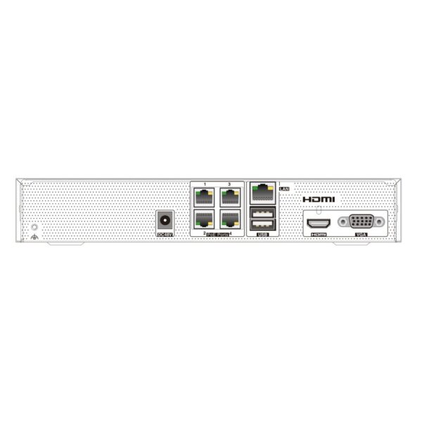 IP-відеореєстратор 4-канальний 6Mp TVT TD-3004H1-4P-B1 з 4 портами PoE
