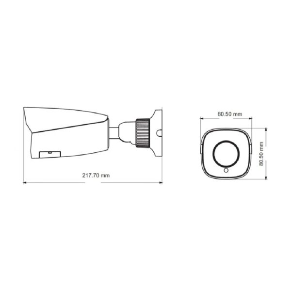 IP-відеокамера 2Mp TVT TD-9422E3 (D/PE/AR3) f=2.8mm