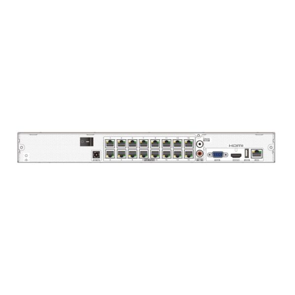 IP-відеореєстратор 16-канальний 8Mp TVT TD-3116H2-16P-B2-B з 16 портами PoE